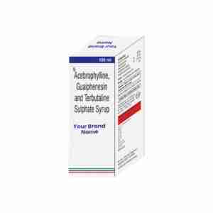 Acebrophylline, Guaiphenesin and terbutaline Sulphate syrup