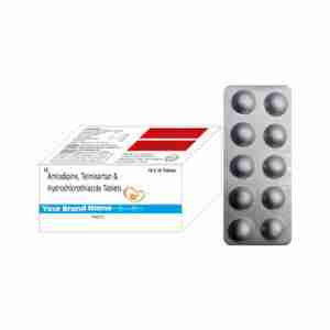 Amlodipine, Telmisartan & Hydrochlorothiazile Tablets
